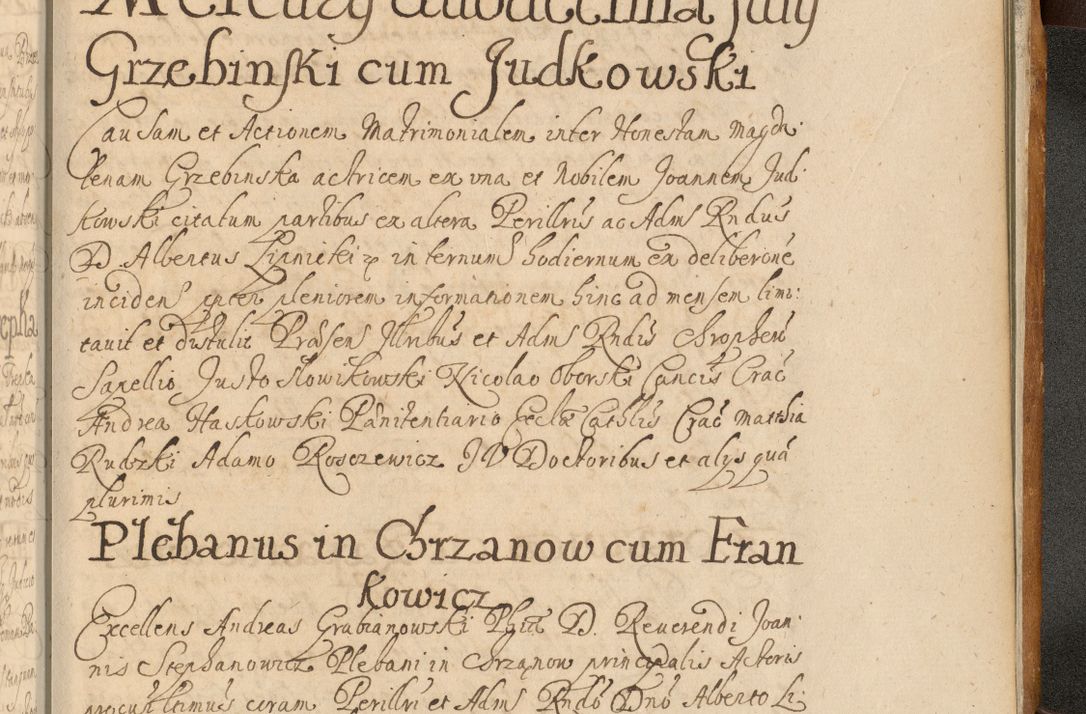 Zdjęcie nr 1010 dla obiektu archiwalnego: Volumen II actorum episcopalium R. D. Petri Gembicki, episcopi Cracoviensis, locum tenente in dioecesi R. D. Alberto Lipnicki, canonico Cracoviensi post discessum R. D. Episcopi in Italiam et usque ad redditum eiusdem in Poloniam, videlicet a die 16 Novembris 1644 et per a. D. 1645 inchoative ad Septembrem. Horum videatur index ad finem huius voluminis