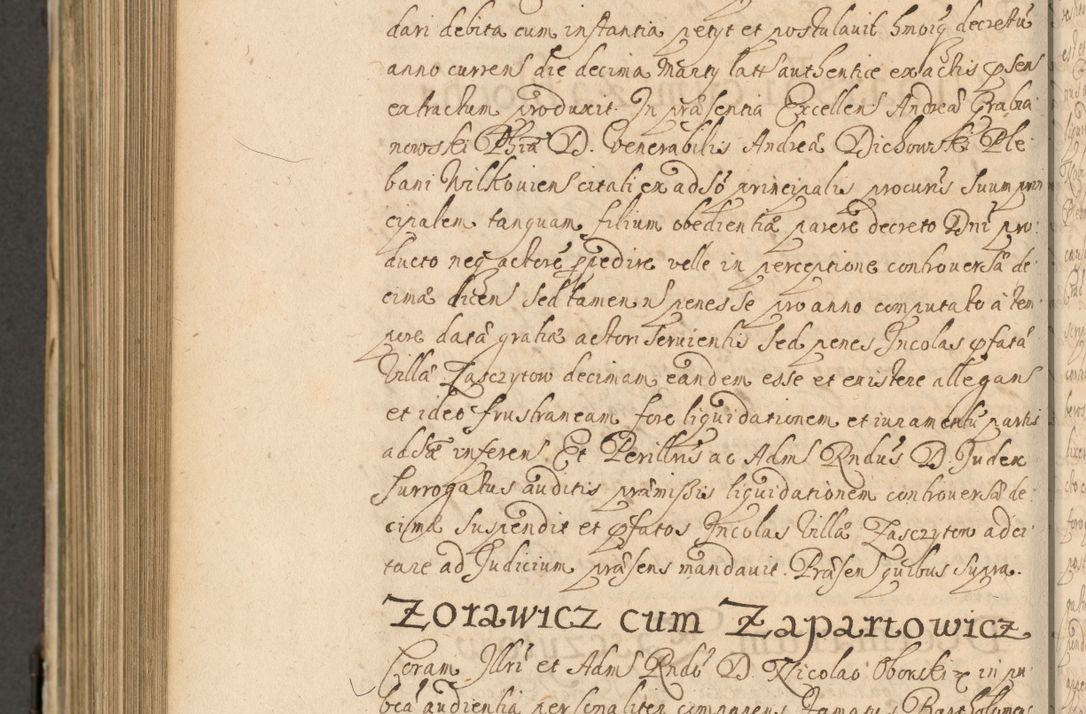 Zdjęcie nr 1005 dla obiektu archiwalnego: Volumen II actorum episcopalium R. D. Petri Gembicki, episcopi Cracoviensis, locum tenente in dioecesi R. D. Alberto Lipnicki, canonico Cracoviensi post discessum R. D. Episcopi in Italiam et usque ad redditum eiusdem in Poloniam, videlicet a die 16 Novembris 1644 et per a. D. 1645 inchoative ad Septembrem. Horum videatur index ad finem huius voluminis