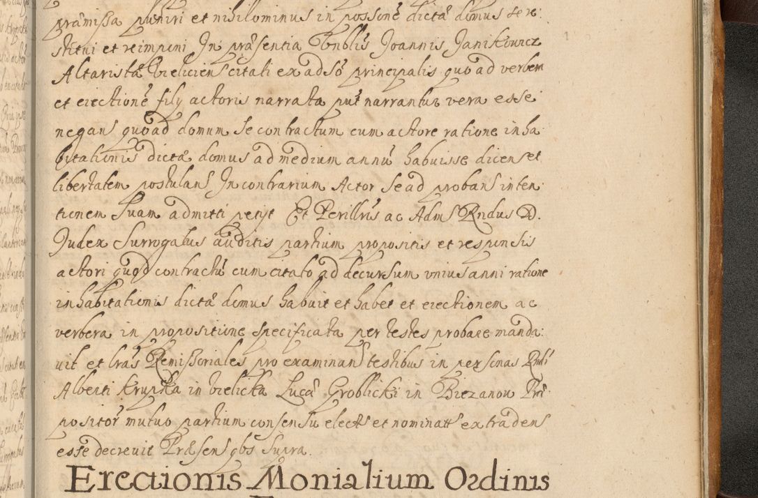 Zdjęcie nr 1002 dla obiektu archiwalnego: Volumen II actorum episcopalium R. D. Petri Gembicki, episcopi Cracoviensis, locum tenente in dioecesi R. D. Alberto Lipnicki, canonico Cracoviensi post discessum R. D. Episcopi in Italiam et usque ad redditum eiusdem in Poloniam, videlicet a die 16 Novembris 1644 et per a. D. 1645 inchoative ad Septembrem. Horum videatur index ad finem huius voluminis
