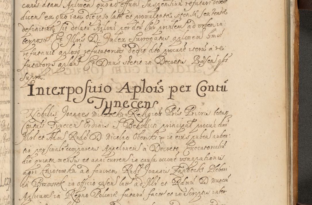 Zdjęcie nr 988 dla obiektu archiwalnego: Volumen II actorum episcopalium R. D. Petri Gembicki, episcopi Cracoviensis, locum tenente in dioecesi R. D. Alberto Lipnicki, canonico Cracoviensi post discessum R. D. Episcopi in Italiam et usque ad redditum eiusdem in Poloniam, videlicet a die 16 Novembris 1644 et per a. D. 1645 inchoative ad Septembrem. Horum videatur index ad finem huius voluminis