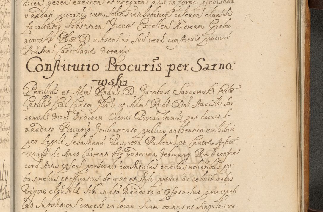 Zdjęcie nr 984 dla obiektu archiwalnego: Volumen II actorum episcopalium R. D. Petri Gembicki, episcopi Cracoviensis, locum tenente in dioecesi R. D. Alberto Lipnicki, canonico Cracoviensi post discessum R. D. Episcopi in Italiam et usque ad redditum eiusdem in Poloniam, videlicet a die 16 Novembris 1644 et per a. D. 1645 inchoative ad Septembrem. Horum videatur index ad finem huius voluminis