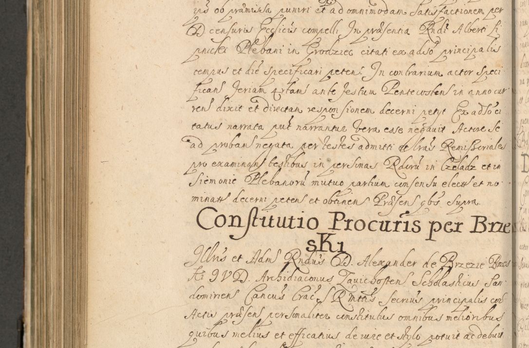 Zdjęcie nr 977 dla obiektu archiwalnego: Volumen II actorum episcopalium R. D. Petri Gembicki, episcopi Cracoviensis, locum tenente in dioecesi R. D. Alberto Lipnicki, canonico Cracoviensi post discessum R. D. Episcopi in Italiam et usque ad redditum eiusdem in Poloniam, videlicet a die 16 Novembris 1644 et per a. D. 1645 inchoative ad Septembrem. Horum videatur index ad finem huius voluminis