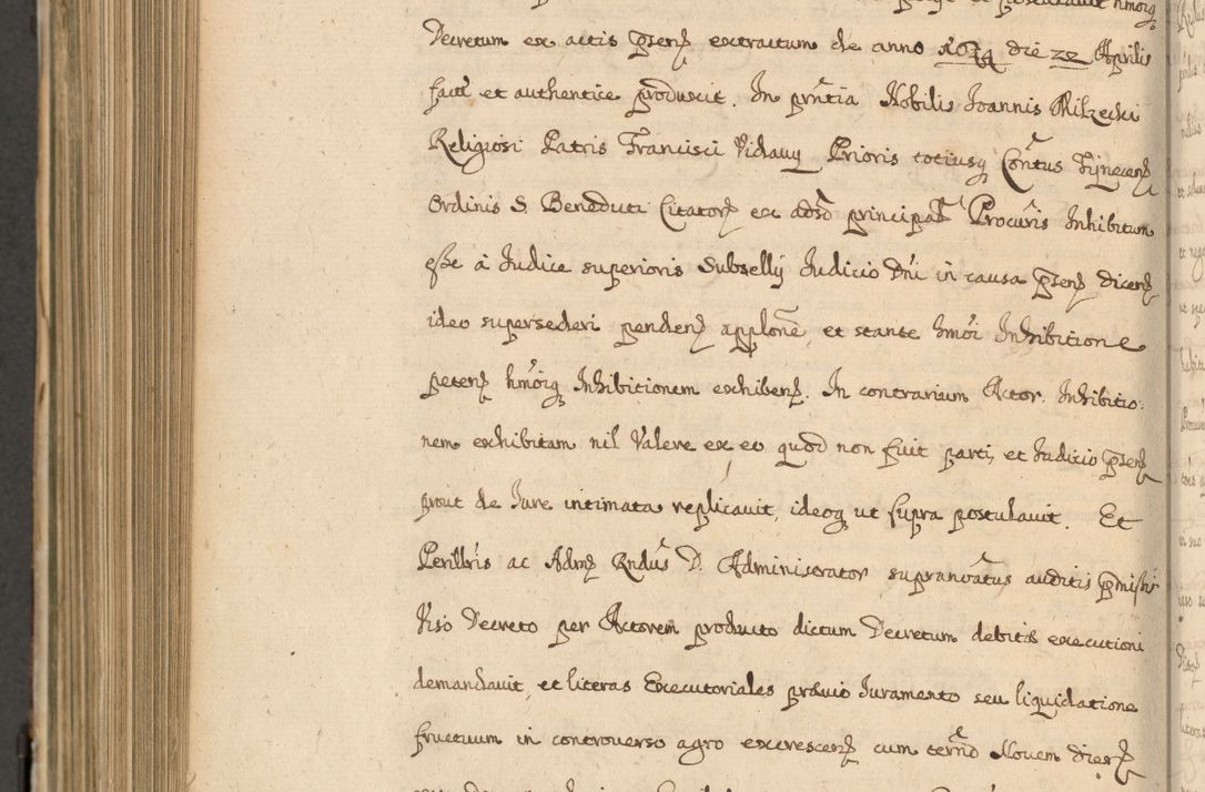 Zdjęcie nr 973 dla obiektu archiwalnego: Volumen II actorum episcopalium R. D. Petri Gembicki, episcopi Cracoviensis, locum tenente in dioecesi R. D. Alberto Lipnicki, canonico Cracoviensi post discessum R. D. Episcopi in Italiam et usque ad redditum eiusdem in Poloniam, videlicet a die 16 Novembris 1644 et per a. D. 1645 inchoative ad Septembrem. Horum videatur index ad finem huius voluminis
