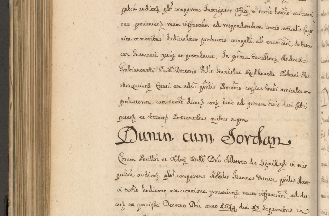 Zdjęcie nr 967 dla obiektu archiwalnego: Volumen II actorum episcopalium R. D. Petri Gembicki, episcopi Cracoviensis, locum tenente in dioecesi R. D. Alberto Lipnicki, canonico Cracoviensi post discessum R. D. Episcopi in Italiam et usque ad redditum eiusdem in Poloniam, videlicet a die 16 Novembris 1644 et per a. D. 1645 inchoative ad Septembrem. Horum videatur index ad finem huius voluminis
