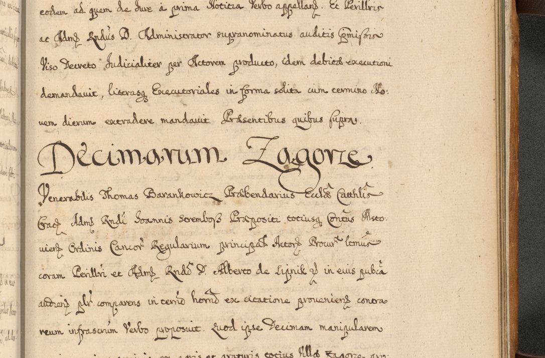 Zdjęcie nr 968 dla obiektu archiwalnego: Volumen II actorum episcopalium R. D. Petri Gembicki, episcopi Cracoviensis, locum tenente in dioecesi R. D. Alberto Lipnicki, canonico Cracoviensi post discessum R. D. Episcopi in Italiam et usque ad redditum eiusdem in Poloniam, videlicet a die 16 Novembris 1644 et per a. D. 1645 inchoative ad Septembrem. Horum videatur index ad finem huius voluminis