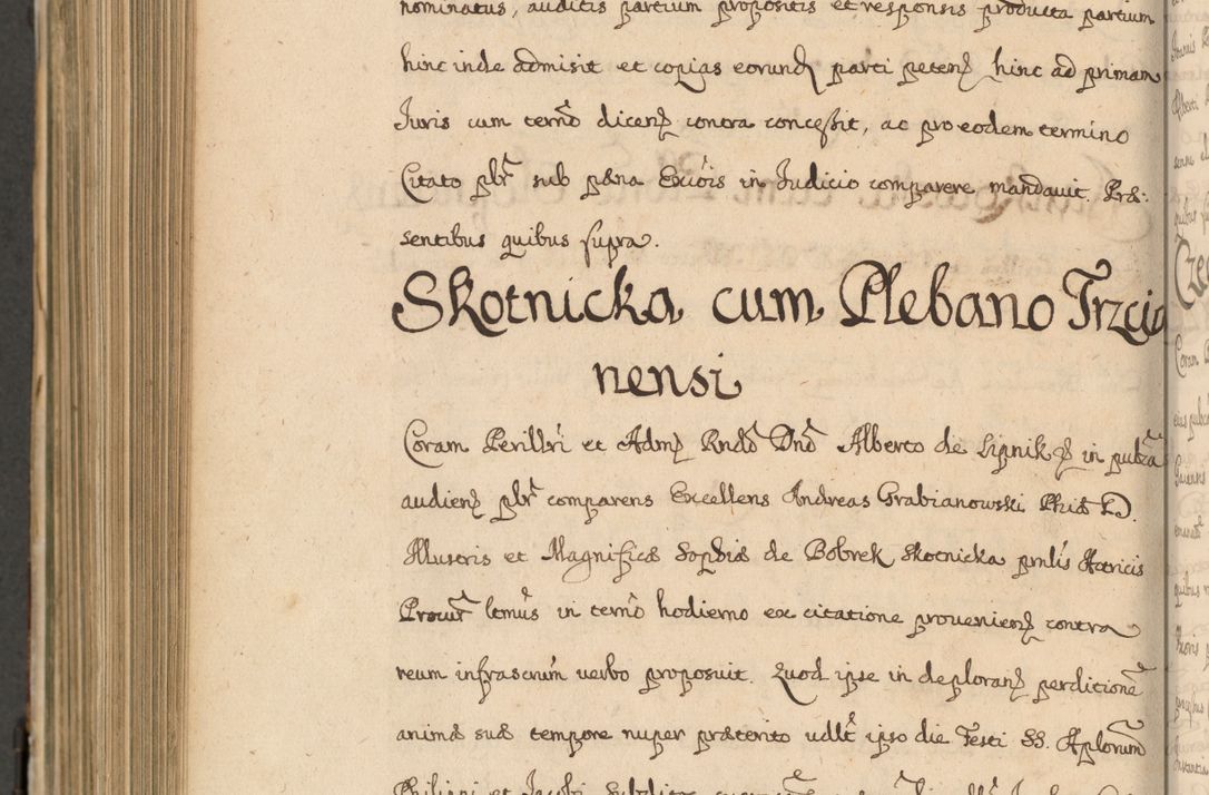 Zdjęcie nr 963 dla obiektu archiwalnego: Volumen II actorum episcopalium R. D. Petri Gembicki, episcopi Cracoviensis, locum tenente in dioecesi R. D. Alberto Lipnicki, canonico Cracoviensi post discessum R. D. Episcopi in Italiam et usque ad redditum eiusdem in Poloniam, videlicet a die 16 Novembris 1644 et per a. D. 1645 inchoative ad Septembrem. Horum videatur index ad finem huius voluminis