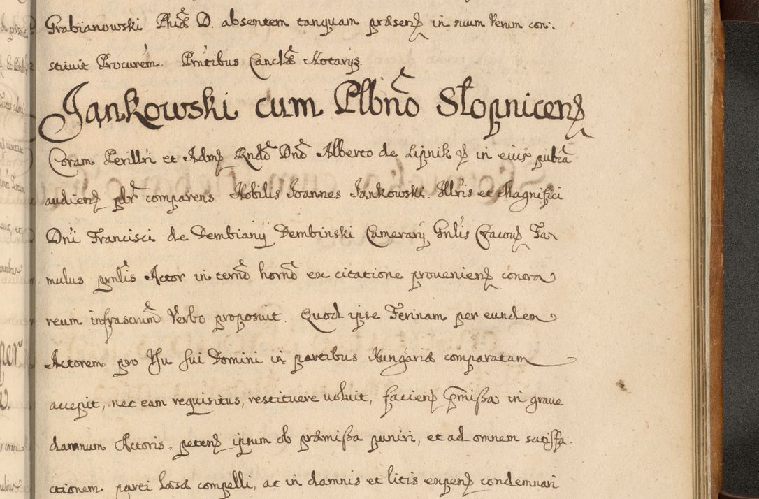 Zdjęcie nr 962 dla obiektu archiwalnego: Volumen II actorum episcopalium R. D. Petri Gembicki, episcopi Cracoviensis, locum tenente in dioecesi R. D. Alberto Lipnicki, canonico Cracoviensi post discessum R. D. Episcopi in Italiam et usque ad redditum eiusdem in Poloniam, videlicet a die 16 Novembris 1644 et per a. D. 1645 inchoative ad Septembrem. Horum videatur index ad finem huius voluminis
