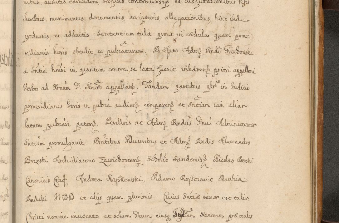 Zdjęcie nr 952 dla obiektu archiwalnego: Volumen II actorum episcopalium R. D. Petri Gembicki, episcopi Cracoviensis, locum tenente in dioecesi R. D. Alberto Lipnicki, canonico Cracoviensi post discessum R. D. Episcopi in Italiam et usque ad redditum eiusdem in Poloniam, videlicet a die 16 Novembris 1644 et per a. D. 1645 inchoative ad Septembrem. Horum videatur index ad finem huius voluminis