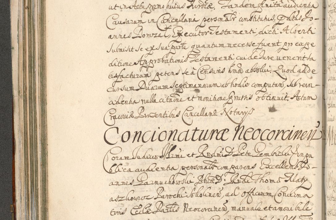 Zdjęcie nr 202 dla obiektu archiwalnego: Acta actorum, decretorum, sententiarum, erectionum, confirmationum, institutionum, resignationum, constitutionum, provisionum, quietationum, submissionum, protestationum, substitutionum R. D. Petri Gembicki, episcopi Cracoviensis, ducis Severiae in a. D. 1650 et 1651 acticatorum. Volumen V