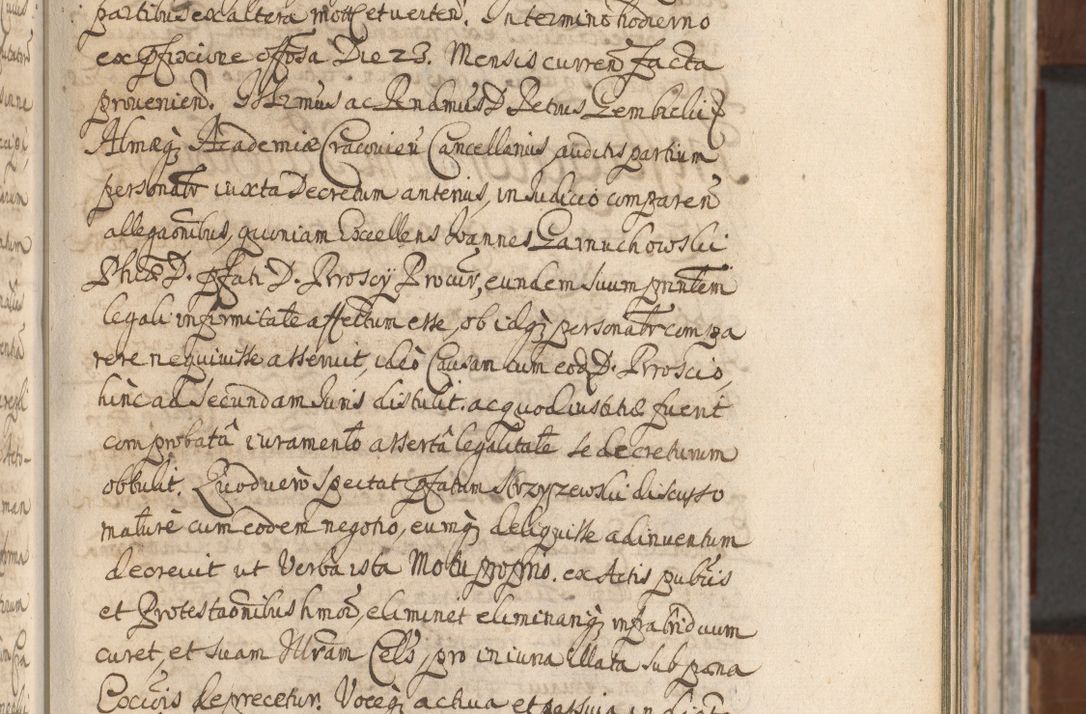 Zdjęcie nr 189 dla obiektu archiwalnego: Acta actorum, decretorum, sententiarum, erectionum, confirmationum, institutionum, resignationum, constitutionum, provisionum, quietationum, submissionum, protestationum, substitutionum R. D. Petri Gembicki, episcopi Cracoviensis, ducis Severiae in a. D. 1650 et 1651 acticatorum. Volumen V