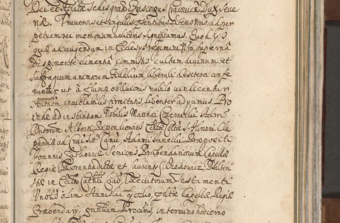 Zdjęcie nr 191 dla obiektu archiwalnego: Acta actorum, decretorum, sententiarum, erectionum, confirmationum, institutionum, resignationum, constitutionum, provisionum, quietationum, submissionum, protestationum, substitutionum R. D. Petri Gembicki, episcopi Cracoviensis, ducis Severiae in a. D. 1650 et 1651 acticatorum. Volumen V