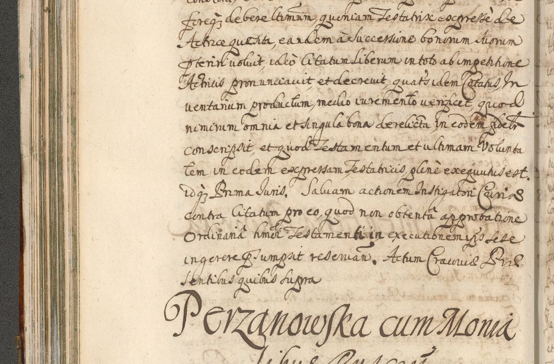 Zdjęcie nr 184 dla obiektu archiwalnego: Acta actorum, decretorum, sententiarum, erectionum, confirmationum, institutionum, resignationum, constitutionum, provisionum, quietationum, submissionum, protestationum, substitutionum R. D. Petri Gembicki, episcopi Cracoviensis, ducis Severiae in a. D. 1650 et 1651 acticatorum. Volumen V