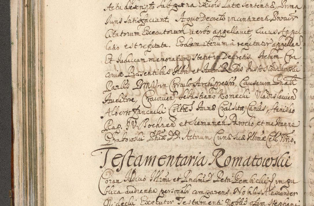 Zdjęcie nr 182 dla obiektu archiwalnego: Acta actorum, decretorum, sententiarum, erectionum, confirmationum, institutionum, resignationum, constitutionum, provisionum, quietationum, submissionum, protestationum, substitutionum R. D. Petri Gembicki, episcopi Cracoviensis, ducis Severiae in a. D. 1650 et 1651 acticatorum. Volumen V