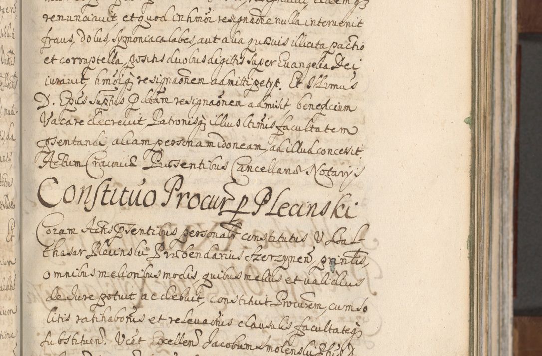Zdjęcie nr 179 dla obiektu archiwalnego: Acta actorum, decretorum, sententiarum, erectionum, confirmationum, institutionum, resignationum, constitutionum, provisionum, quietationum, submissionum, protestationum, substitutionum R. D. Petri Gembicki, episcopi Cracoviensis, ducis Severiae in a. D. 1650 et 1651 acticatorum. Volumen V