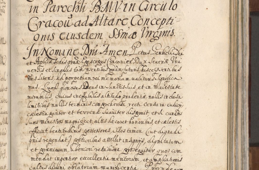Zdjęcie nr 163 dla obiektu archiwalnego: Acta actorum, decretorum, sententiarum, erectionum, confirmationum, institutionum, resignationum, constitutionum, provisionum, quietationum, submissionum, protestationum, substitutionum R. D. Petri Gembicki, episcopi Cracoviensis, ducis Severiae in a. D. 1650 et 1651 acticatorum. Volumen V