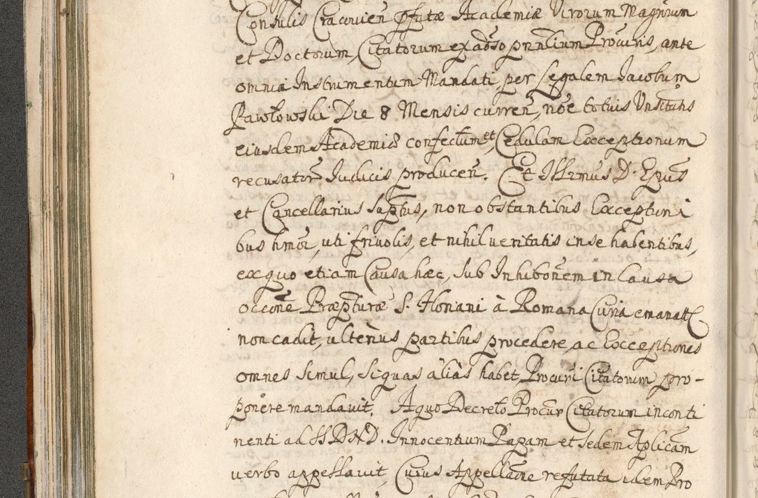 Zdjęcie nr 158 dla obiektu archiwalnego: Acta actorum, decretorum, sententiarum, erectionum, confirmationum, institutionum, resignationum, constitutionum, provisionum, quietationum, submissionum, protestationum, substitutionum R. D. Petri Gembicki, episcopi Cracoviensis, ducis Severiae in a. D. 1650 et 1651 acticatorum. Volumen V