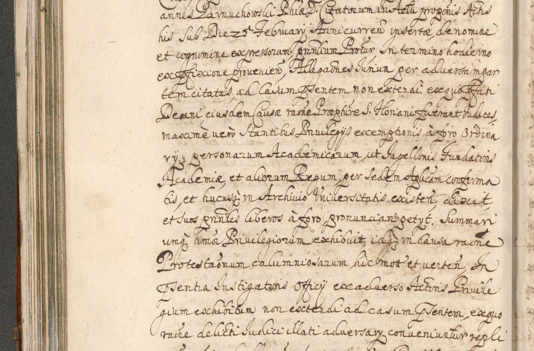 Zdjęcie nr 154 dla obiektu archiwalnego: Acta actorum, decretorum, sententiarum, erectionum, confirmationum, institutionum, resignationum, constitutionum, provisionum, quietationum, submissionum, protestationum, substitutionum R. D. Petri Gembicki, episcopi Cracoviensis, ducis Severiae in a. D. 1650 et 1651 acticatorum. Volumen V