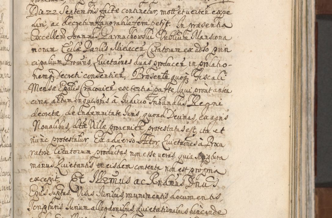 Zdjęcie nr 149 dla obiektu archiwalnego: Acta actorum, decretorum, sententiarum, erectionum, confirmationum, institutionum, resignationum, constitutionum, provisionum, quietationum, submissionum, protestationum, substitutionum R. D. Petri Gembicki, episcopi Cracoviensis, ducis Severiae in a. D. 1650 et 1651 acticatorum. Volumen V
