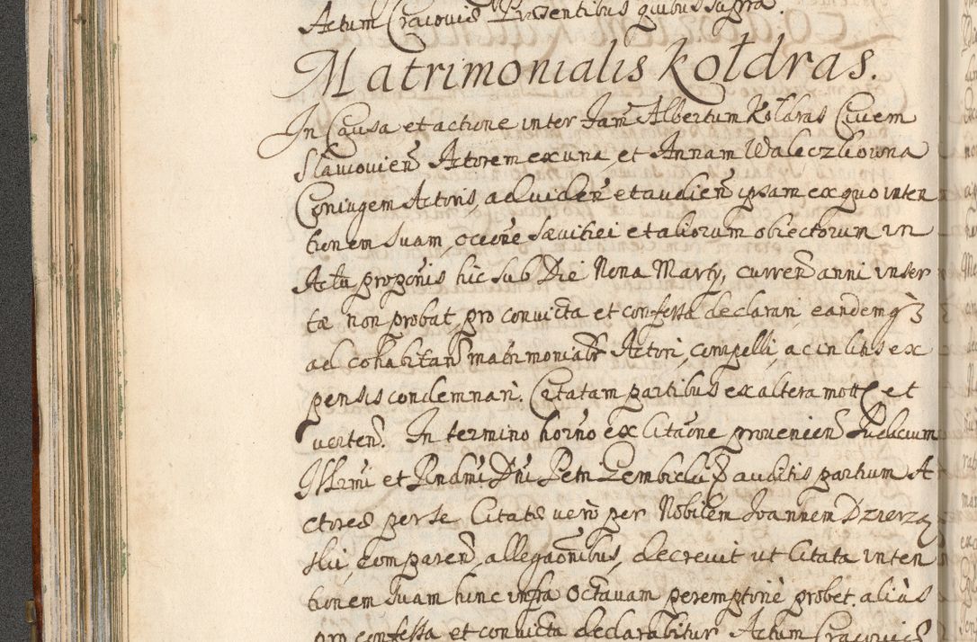Zdjęcie nr 148 dla obiektu archiwalnego: Acta actorum, decretorum, sententiarum, erectionum, confirmationum, institutionum, resignationum, constitutionum, provisionum, quietationum, submissionum, protestationum, substitutionum R. D. Petri Gembicki, episcopi Cracoviensis, ducis Severiae in a. D. 1650 et 1651 acticatorum. Volumen V