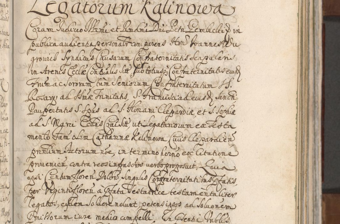Zdjęcie nr 147 dla obiektu archiwalnego: Acta actorum, decretorum, sententiarum, erectionum, confirmationum, institutionum, resignationum, constitutionum, provisionum, quietationum, submissionum, protestationum, substitutionum R. D. Petri Gembicki, episcopi Cracoviensis, ducis Severiae in a. D. 1650 et 1651 acticatorum. Volumen V