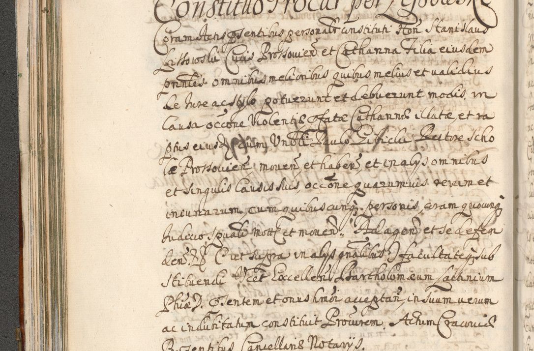 Zdjęcie nr 142 dla obiektu archiwalnego: Acta actorum, decretorum, sententiarum, erectionum, confirmationum, institutionum, resignationum, constitutionum, provisionum, quietationum, submissionum, protestationum, substitutionum R. D. Petri Gembicki, episcopi Cracoviensis, ducis Severiae in a. D. 1650 et 1651 acticatorum. Volumen V