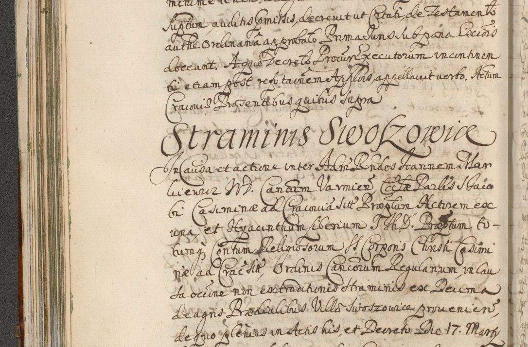 Zdjęcie nr 146 dla obiektu archiwalnego: Acta actorum, decretorum, sententiarum, erectionum, confirmationum, institutionum, resignationum, constitutionum, provisionum, quietationum, submissionum, protestationum, substitutionum R. D. Petri Gembicki, episcopi Cracoviensis, ducis Severiae in a. D. 1650 et 1651 acticatorum. Volumen V