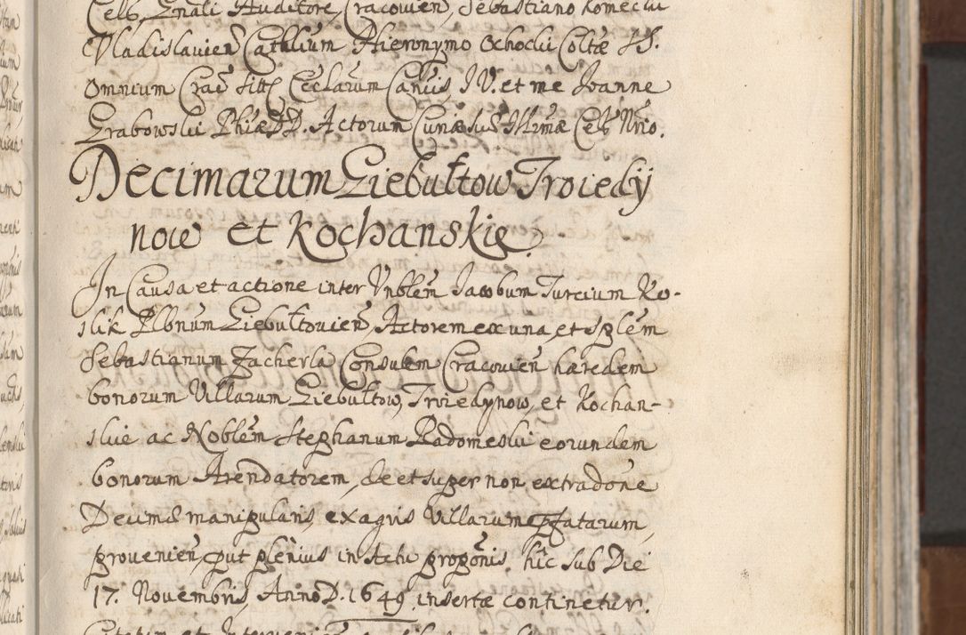 Zdjęcie nr 127 dla obiektu archiwalnego: Acta actorum, decretorum, sententiarum, erectionum, confirmationum, institutionum, resignationum, constitutionum, provisionum, quietationum, submissionum, protestationum, substitutionum R. D. Petri Gembicki, episcopi Cracoviensis, ducis Severiae in a. D. 1650 et 1651 acticatorum. Volumen V