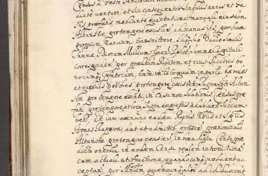 Zdjęcie nr 118 dla obiektu archiwalnego: Acta actorum, decretorum, sententiarum, erectionum, confirmationum, institutionum, resignationum, constitutionum, provisionum, quietationum, submissionum, protestationum, substitutionum R. D. Petri Gembicki, episcopi Cracoviensis, ducis Severiae in a. D. 1650 et 1651 acticatorum. Volumen V
