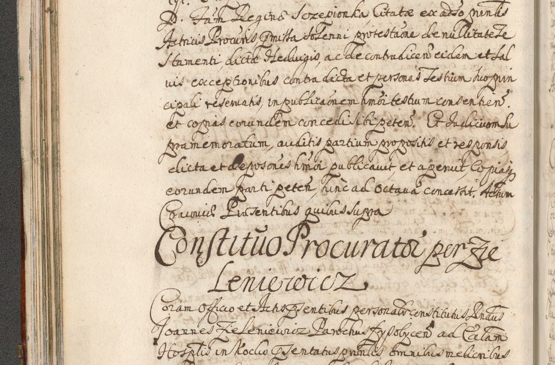 Zdjęcie nr 110 dla obiektu archiwalnego: Acta actorum, decretorum, sententiarum, erectionum, confirmationum, institutionum, resignationum, constitutionum, provisionum, quietationum, submissionum, protestationum, substitutionum R. D. Petri Gembicki, episcopi Cracoviensis, ducis Severiae in a. D. 1650 et 1651 acticatorum. Volumen V