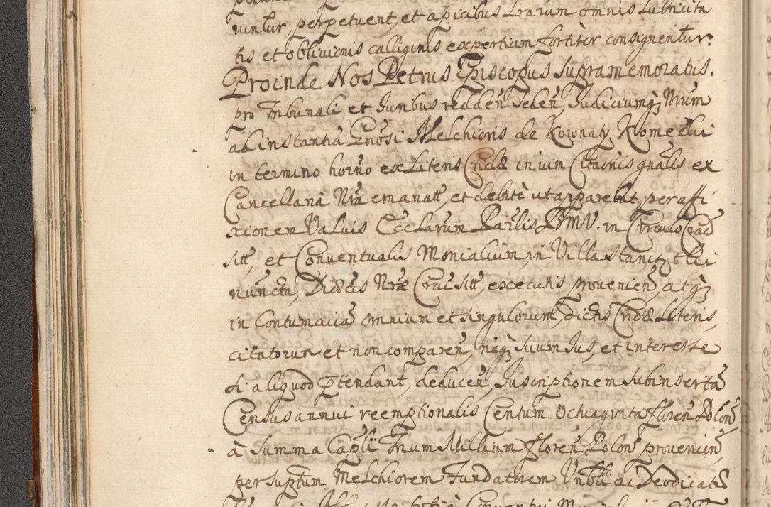 Zdjęcie nr 98 dla obiektu archiwalnego: Acta actorum, decretorum, sententiarum, erectionum, confirmationum, institutionum, resignationum, constitutionum, provisionum, quietationum, submissionum, protestationum, substitutionum R. D. Petri Gembicki, episcopi Cracoviensis, ducis Severiae in a. D. 1650 et 1651 acticatorum. Volumen V