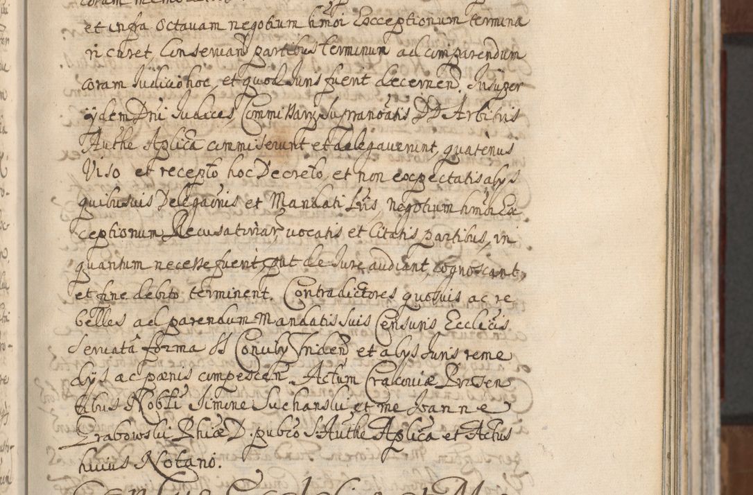 Zdjęcie nr 97 dla obiektu archiwalnego: Acta actorum, decretorum, sententiarum, erectionum, confirmationum, institutionum, resignationum, constitutionum, provisionum, quietationum, submissionum, protestationum, substitutionum R. D. Petri Gembicki, episcopi Cracoviensis, ducis Severiae in a. D. 1650 et 1651 acticatorum. Volumen V