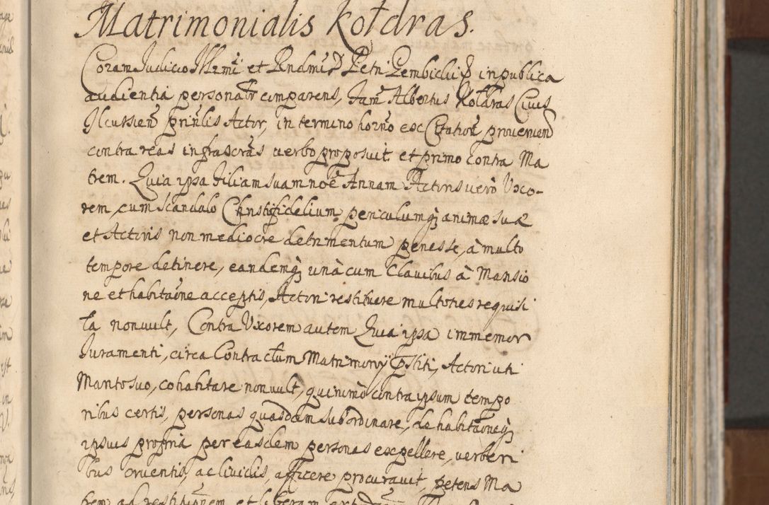 Zdjęcie nr 83 dla obiektu archiwalnego: Acta actorum, decretorum, sententiarum, erectionum, confirmationum, institutionum, resignationum, constitutionum, provisionum, quietationum, submissionum, protestationum, substitutionum R. D. Petri Gembicki, episcopi Cracoviensis, ducis Severiae in a. D. 1650 et 1651 acticatorum. Volumen V