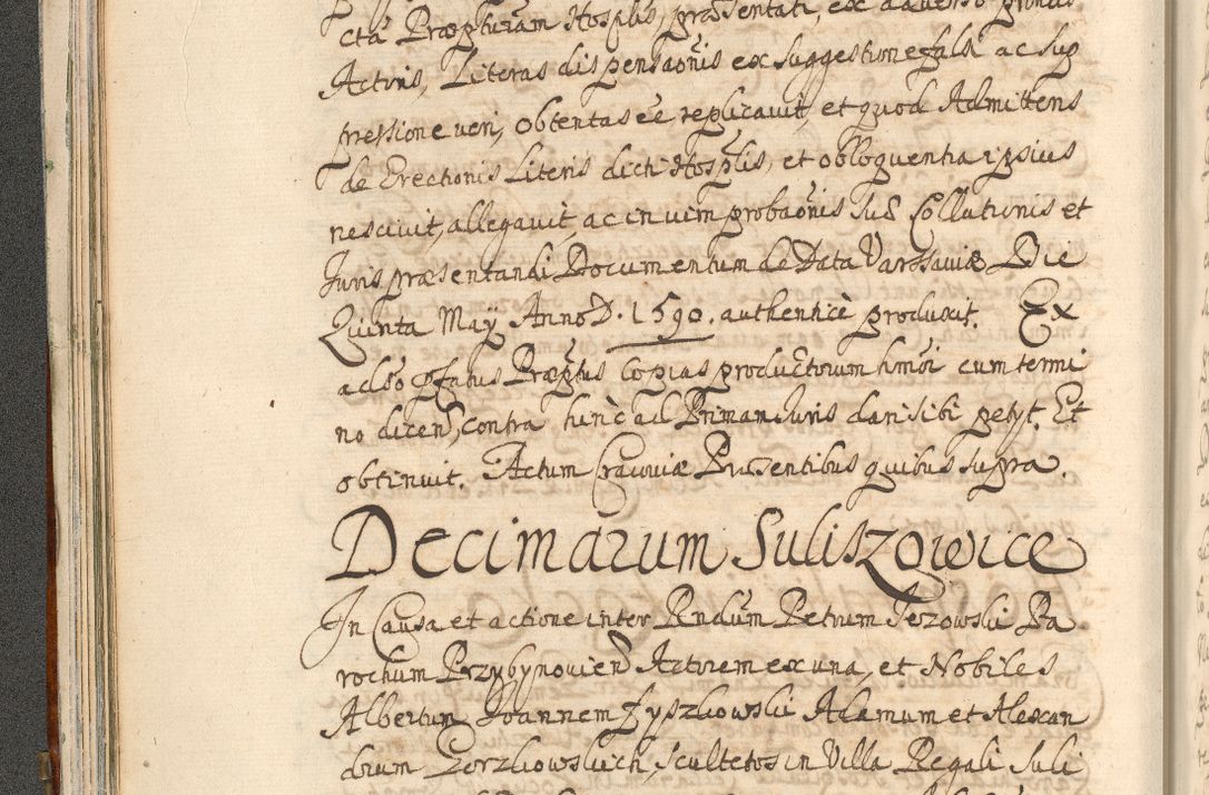 Zdjęcie nr 78 dla obiektu archiwalnego: Acta actorum, decretorum, sententiarum, erectionum, confirmationum, institutionum, resignationum, constitutionum, provisionum, quietationum, submissionum, protestationum, substitutionum R. D. Petri Gembicki, episcopi Cracoviensis, ducis Severiae in a. D. 1650 et 1651 acticatorum. Volumen V