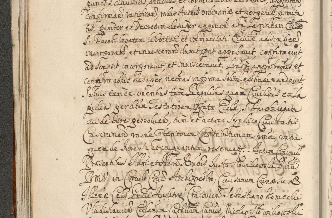 Zdjęcie nr 76 dla obiektu archiwalnego: Acta actorum, decretorum, sententiarum, erectionum, confirmationum, institutionum, resignationum, constitutionum, provisionum, quietationum, submissionum, protestationum, substitutionum R. D. Petri Gembicki, episcopi Cracoviensis, ducis Severiae in a. D. 1650 et 1651 acticatorum. Volumen V