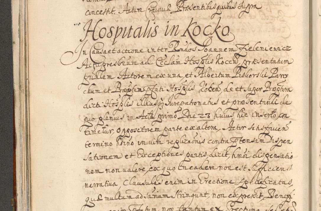 Zdjęcie nr 70 dla obiektu archiwalnego: Acta actorum, decretorum, sententiarum, erectionum, confirmationum, institutionum, resignationum, constitutionum, provisionum, quietationum, submissionum, protestationum, substitutionum R. D. Petri Gembicki, episcopi Cracoviensis, ducis Severiae in a. D. 1650 et 1651 acticatorum. Volumen V