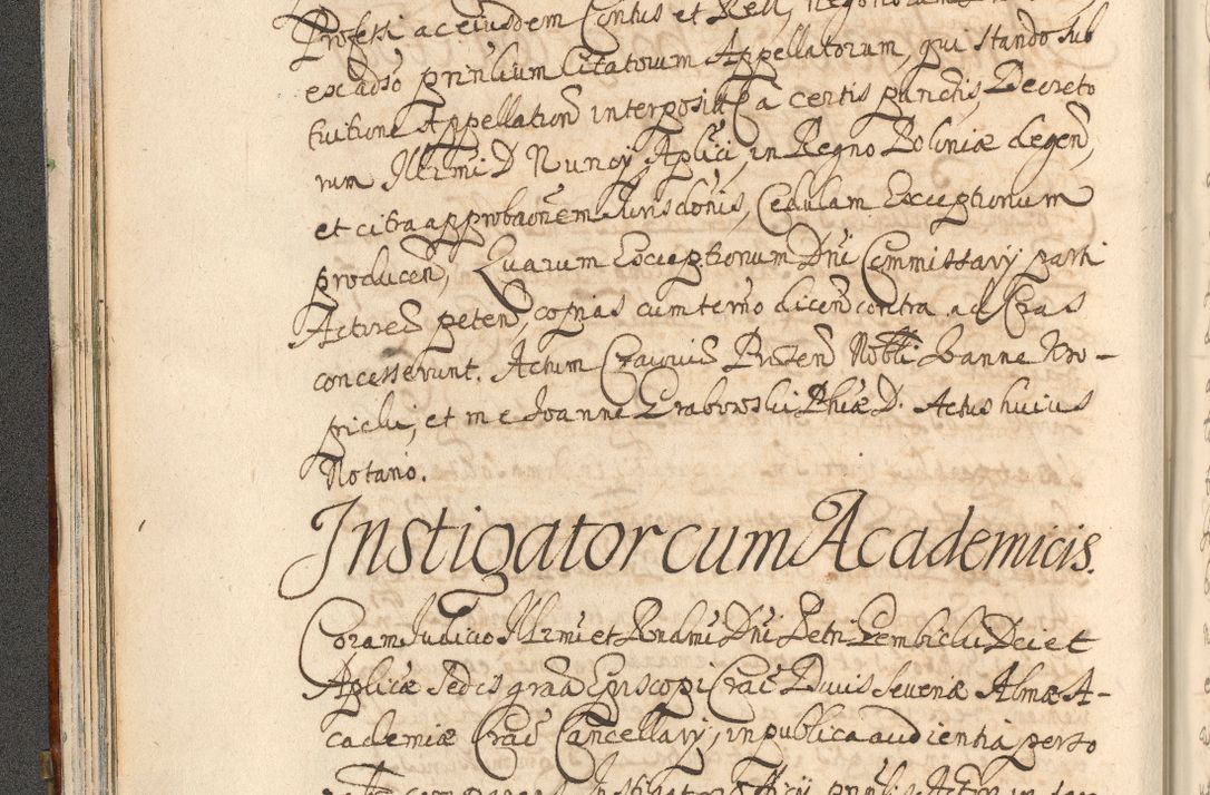 Zdjęcie nr 72 dla obiektu archiwalnego: Acta actorum, decretorum, sententiarum, erectionum, confirmationum, institutionum, resignationum, constitutionum, provisionum, quietationum, submissionum, protestationum, substitutionum R. D. Petri Gembicki, episcopi Cracoviensis, ducis Severiae in a. D. 1650 et 1651 acticatorum. Volumen V