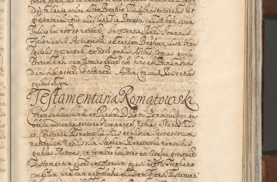Zdjęcie nr 63 dla obiektu archiwalnego: Acta actorum, decretorum, sententiarum, erectionum, confirmationum, institutionum, resignationum, constitutionum, provisionum, quietationum, submissionum, protestationum, substitutionum R. D. Petri Gembicki, episcopi Cracoviensis, ducis Severiae in a. D. 1650 et 1651 acticatorum. Volumen V