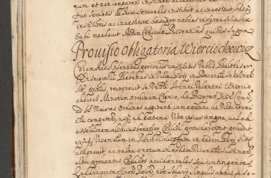 Zdjęcie nr 60 dla obiektu archiwalnego: Acta actorum, decretorum, sententiarum, erectionum, confirmationum, institutionum, resignationum, constitutionum, provisionum, quietationum, submissionum, protestationum, substitutionum R. D. Petri Gembicki, episcopi Cracoviensis, ducis Severiae in a. D. 1650 et 1651 acticatorum. Volumen V
