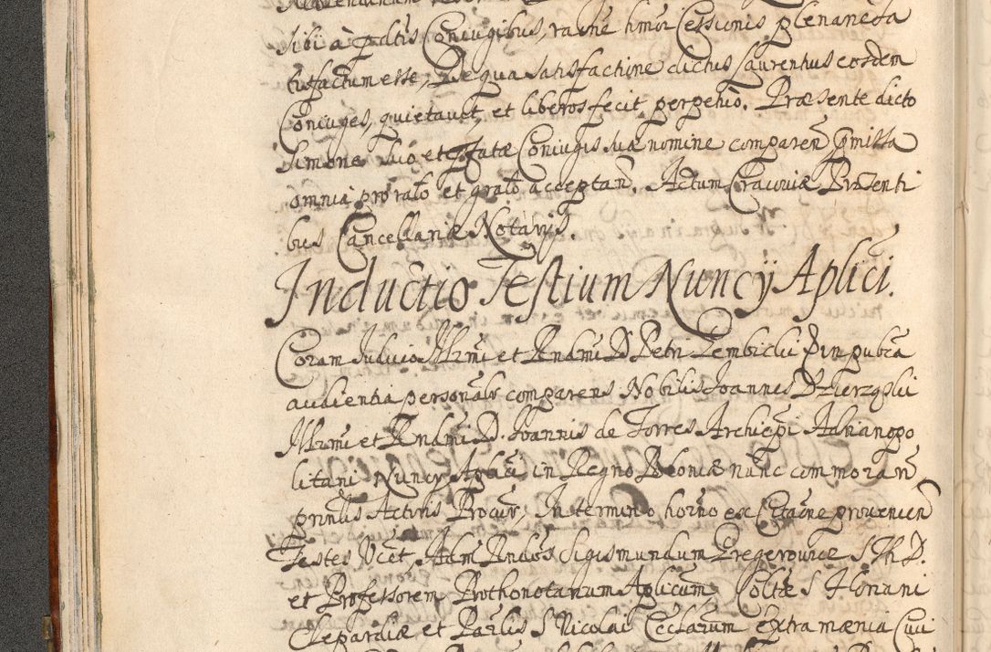 Zdjęcie nr 48 dla obiektu archiwalnego: Acta actorum, decretorum, sententiarum, erectionum, confirmationum, institutionum, resignationum, constitutionum, provisionum, quietationum, submissionum, protestationum, substitutionum R. D. Petri Gembicki, episcopi Cracoviensis, ducis Severiae in a. D. 1650 et 1651 acticatorum. Volumen V