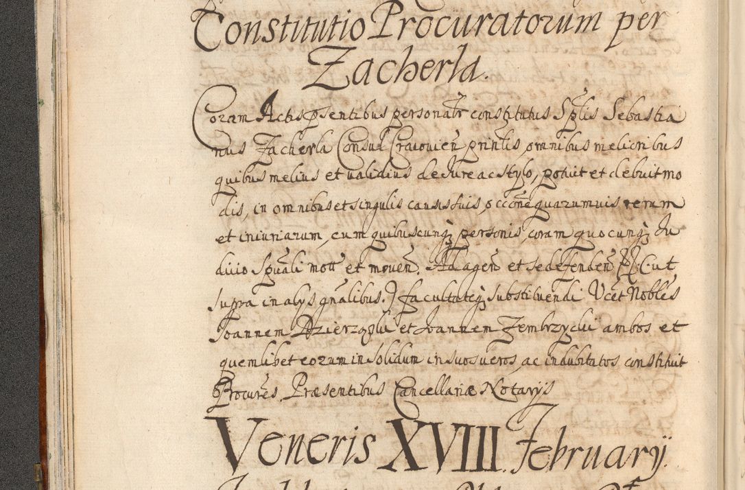 Zdjęcie nr 38 dla obiektu archiwalnego: Acta actorum, decretorum, sententiarum, erectionum, confirmationum, institutionum, resignationum, constitutionum, provisionum, quietationum, submissionum, protestationum, substitutionum R. D. Petri Gembicki, episcopi Cracoviensis, ducis Severiae in a. D. 1650 et 1651 acticatorum. Volumen V