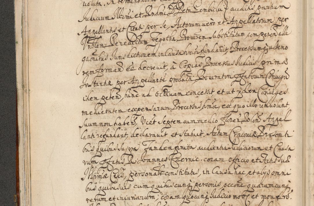 Zdjęcie nr 40 dla obiektu archiwalnego: Acta actorum, decretorum, sententiarum, erectionum, confirmationum, institutionum, resignationum, constitutionum, provisionum, quietationum, submissionum, protestationum, substitutionum R. D. Petri Gembicki, episcopi Cracoviensis, ducis Severiae in a. D. 1650 et 1651 acticatorum. Volumen V