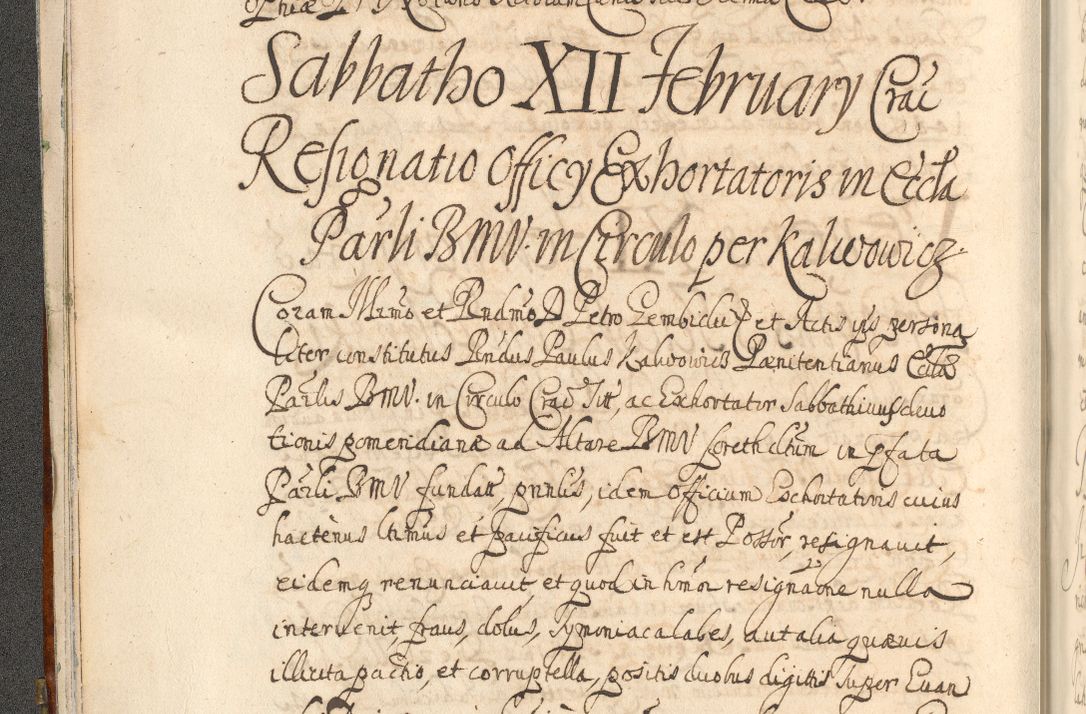 Zdjęcie nr 30 dla obiektu archiwalnego: Acta actorum, decretorum, sententiarum, erectionum, confirmationum, institutionum, resignationum, constitutionum, provisionum, quietationum, submissionum, protestationum, substitutionum R. D. Petri Gembicki, episcopi Cracoviensis, ducis Severiae in a. D. 1650 et 1651 acticatorum. Volumen V
