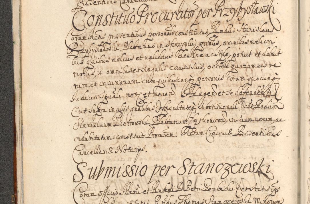 Zdjęcie nr 26 dla obiektu archiwalnego: Acta actorum, decretorum, sententiarum, erectionum, confirmationum, institutionum, resignationum, constitutionum, provisionum, quietationum, submissionum, protestationum, substitutionum R. D. Petri Gembicki, episcopi Cracoviensis, ducis Severiae in a. D. 1650 et 1651 acticatorum. Volumen V