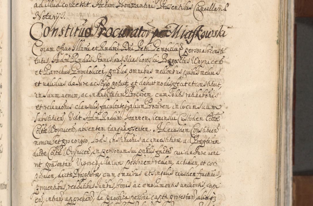 Zdjęcie nr 13 dla obiektu archiwalnego: Acta actorum, decretorum, sententiarum, erectionum, confirmationum, institutionum, resignationum, constitutionum, provisionum, quietationum, submissionum, protestationum, substitutionum R. D. Petri Gembicki, episcopi Cracoviensis, ducis Severiae in a. D. 1650 et 1651 acticatorum. Volumen V