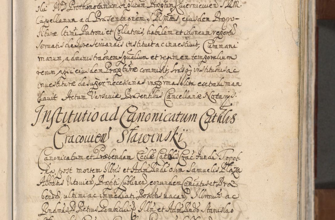 Zdjęcie nr 11 dla obiektu archiwalnego: Acta actorum, decretorum, sententiarum, erectionum, confirmationum, institutionum, resignationum, constitutionum, provisionum, quietationum, submissionum, protestationum, substitutionum R. D. Petri Gembicki, episcopi Cracoviensis, ducis Severiae in a. D. 1650 et 1651 acticatorum. Volumen V