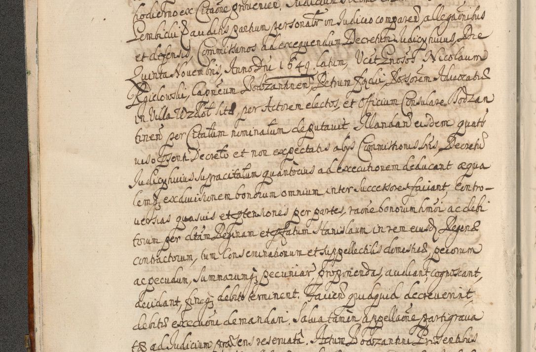 Zdjęcie nr 14 dla obiektu archiwalnego: Acta actorum, decretorum, sententiarum, erectionum, confirmationum, institutionum, resignationum, constitutionum, provisionum, quietationum, submissionum, protestationum, substitutionum R. D. Petri Gembicki, episcopi Cracoviensis, ducis Severiae in a. D. 1650 et 1651 acticatorum. Volumen V