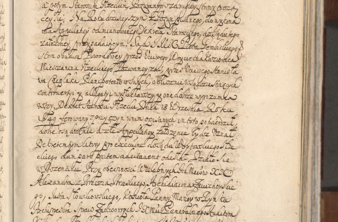 Zdjęcie nr 15 dla obiektu archiwalnego: Acta actorum, decretorum, sententiarum, erectionum, confirmationum, institutionum, resignationum, constitutionum, provisionum, quietationum, submissionum, protestationum, substitutionum R. D. Petri Gembicki, episcopi Cracoviensis, ducis Severiae in a. D. 1650 et 1651 acticatorum. Volumen V
