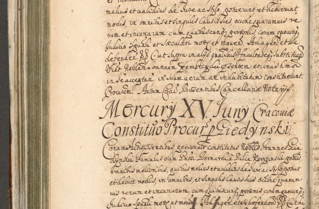 Zdjęcie nr 394 dla obiektu archiwalnego: Acta actorum, decretorum, sententiarum, erectionum, confirmationum, institutionum, resignationum, constitutionum, provisionum, quietationum, submissionum, protestationum, substitutionum R. D. Petri Gembicki, episcopi Cracoviensis, ducis Severiae in a. D. 1650 et 1651 acticatorum. Volumen V