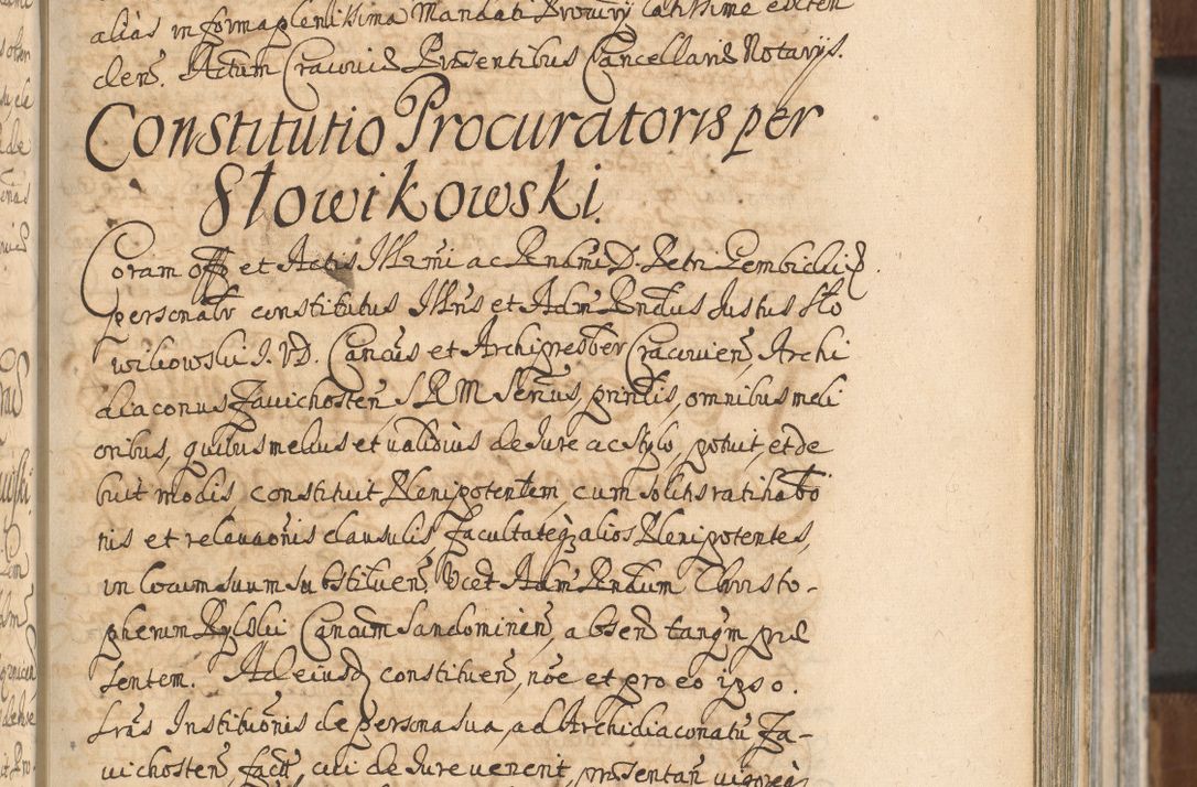 Zdjęcie nr 399 dla obiektu archiwalnego: Acta actorum, decretorum, sententiarum, erectionum, confirmationum, institutionum, resignationum, constitutionum, provisionum, quietationum, submissionum, protestationum, substitutionum R. D. Petri Gembicki, episcopi Cracoviensis, ducis Severiae in a. D. 1650 et 1651 acticatorum. Volumen V