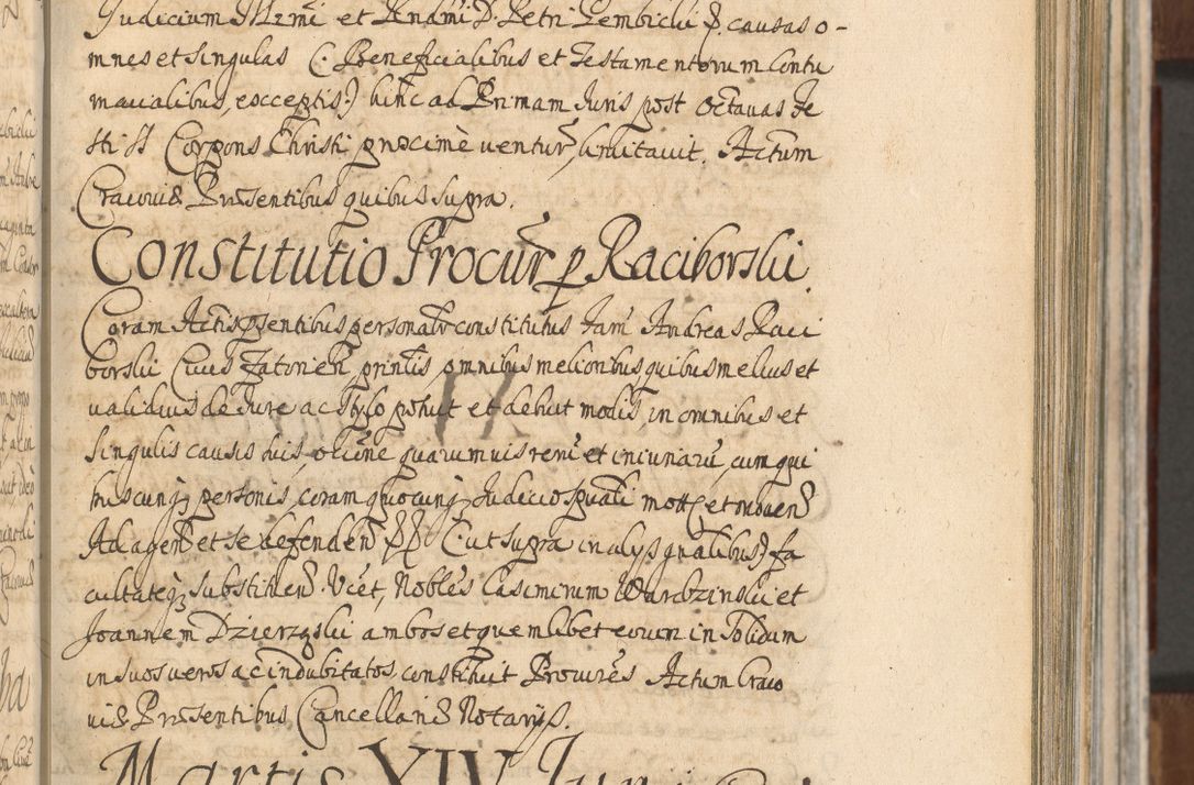 Zdjęcie nr 393 dla obiektu archiwalnego: Acta actorum, decretorum, sententiarum, erectionum, confirmationum, institutionum, resignationum, constitutionum, provisionum, quietationum, submissionum, protestationum, substitutionum R. D. Petri Gembicki, episcopi Cracoviensis, ducis Severiae in a. D. 1650 et 1651 acticatorum. Volumen V
